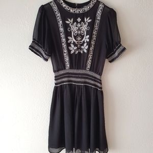 Zara black see through summer dress